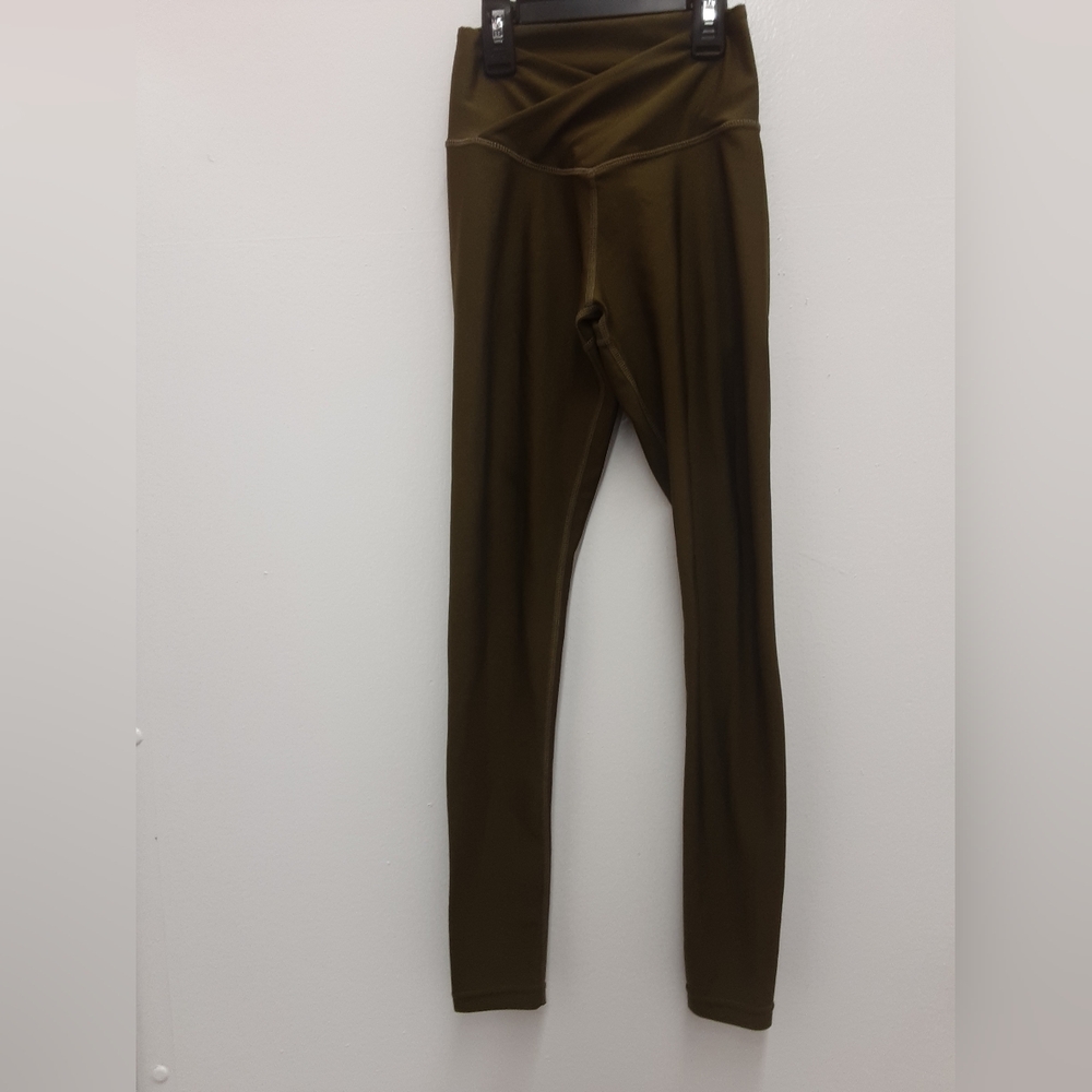 Obsession Olive Green High-Waisted Leggings. Size XS.